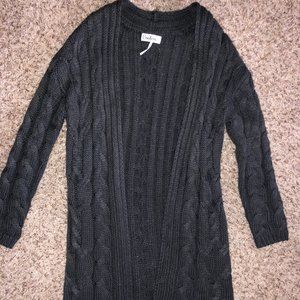 Women's Charcoal Sweater Cardigan